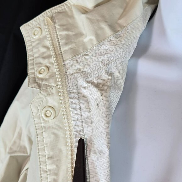 Patagonia Torrentshell Trench Coat Rain Jacket Style 27196 Womens XL Ivory White - Picture 7 of 16